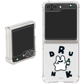 [S2B] Clear TPU+PC Bumper Case Galaxy Z Flip6 – Crystal Clear, Shock-Absorbing, Camera & Button Protection for Galaxy - Made in Korea